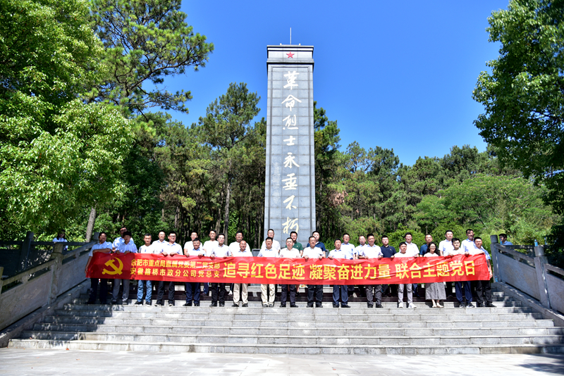市政分公司黨總支、合肥市重點局直屬黨委第二黨支部聯(lián)合開展主題黨日活動1